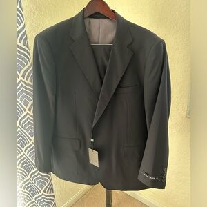 NWT AB Arthur Black Men’s Two Piece Suit Navy Blue 46 S